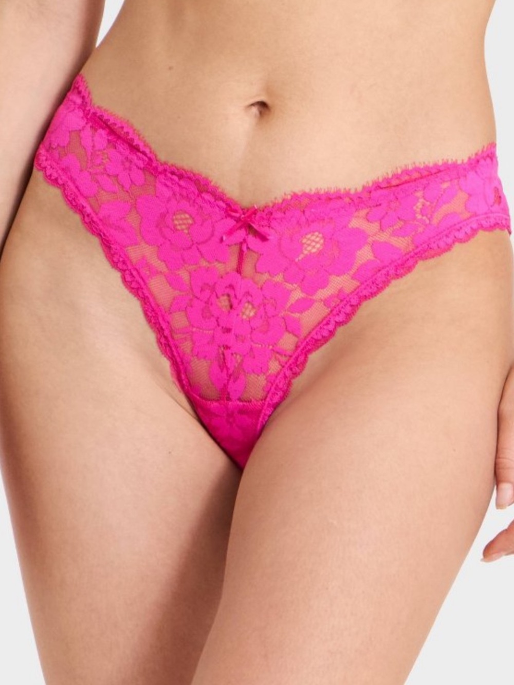 Auden Lace Bikini Brief in Bright Fuchsia Pink